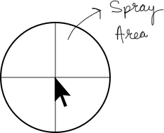HTML5 Paint App Spray Tool