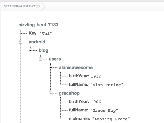 firebase data visualization