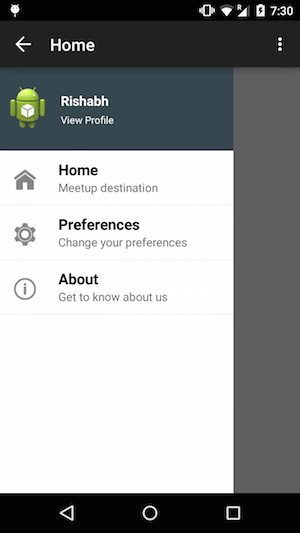 android navigation drawer