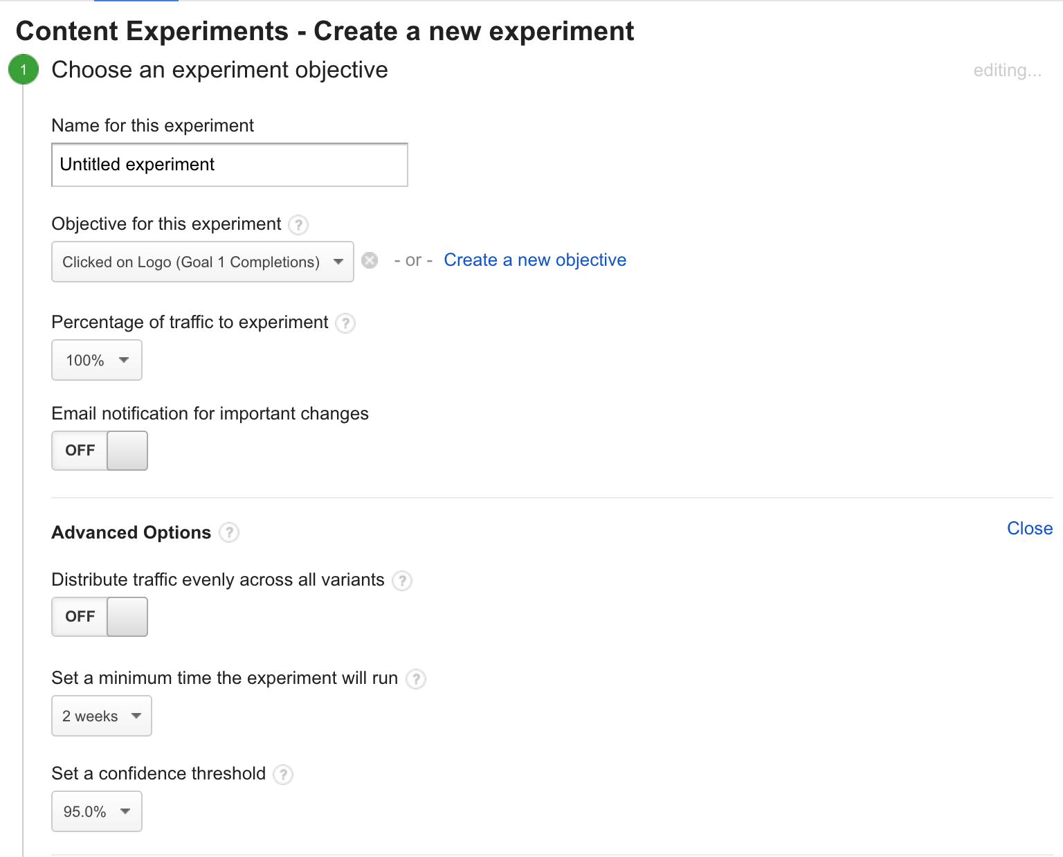 ga new experiment